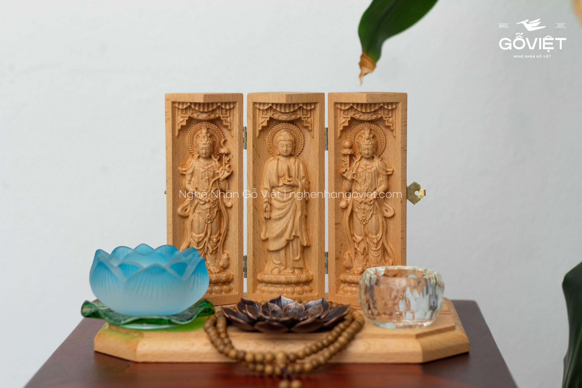Set Liên Hoa Tâm Phật - Đông Phương Tam Thánh - mẫu đứng 
