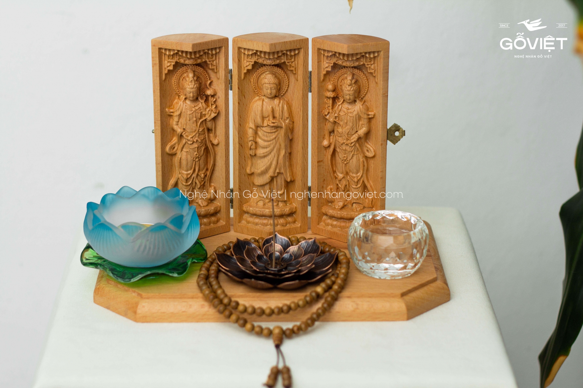 Set Liên Hoa Tâm Phật - Đông Phương Tam Thánh - mẫu đứng 
