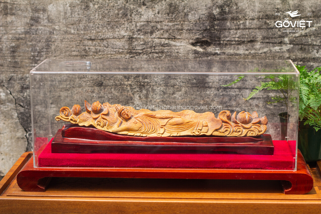 Tượng gỗ Hoàng đàn tuyết Lạng Sơn - Tượng Phật niết bàn